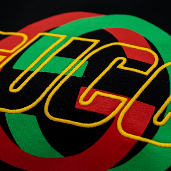 size S Gucci GG Interlocking Logo Crewneck Sweatshirt with embroidery Black - Picture 5 of 9